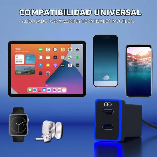 Vista 5 de Cargador de coche para Toyota USB C Dual Port Pd Tipo C Carga Azul/rojo (1.3 x 0.9 pulgadas)