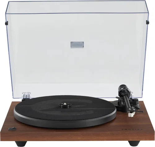 Vista 14 de Crosley C6B-MA tocadiscos Bluetooth con accionamiento por correa con brazo de tono ajustable, caoba