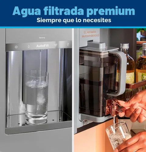 Vista 3 de GE XWFE - Filtro de agua para refrigerador, filtro de repuesto original, certificado para reducir el plomo, azufre y más de 50 impurezas, reemplaza