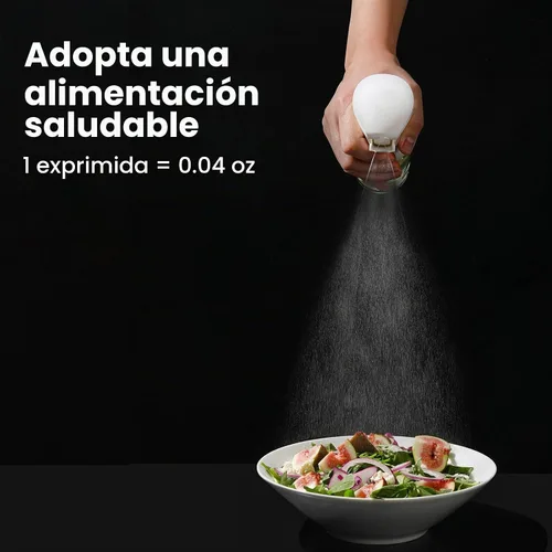 Vista 2 de Mistifi Botella de PET de 6.8 fl oz versión mejorada. Botella de spray de niebla fina para freidora de aire, aceite de oliva, aceite de aguacate
