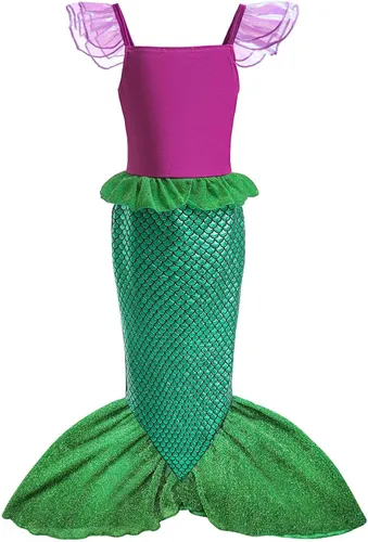 Vista 2 de DOCHEER Little Girls Princess Costume Gorgeous Fancy Queen Dress Up Cosplay Party Dresses2-12 T