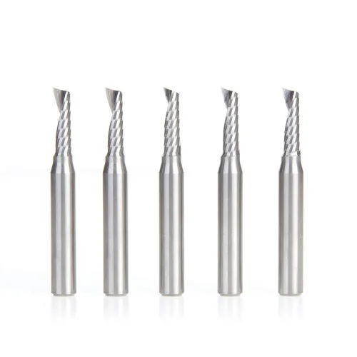 Vista 10 de Amana Tool - 51645 Carburo sólido CNC espiral 'O' sola flauta, corte de plástico 1/2 diámetro x 1