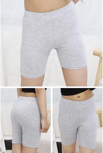 Vista 6 de Auranso Pantalones cortos de baile para niñas de color sólido transpirables (paquete de 6)