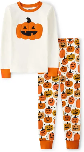 Vista 2 de Gymboree Gymmie Long Sleeve and Pant Cotton 2-Piece Pajama Sets, Big Kid, Toddler