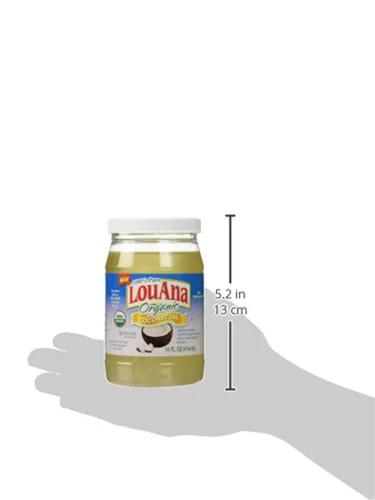 Vista 2 de LouAna Aceite de coco refinado orgánico, 14 oz