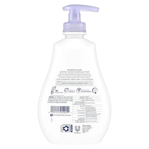 Vista 3 de Baby Dove Cuidado de la piel sensible Baby Wash Calmante Humedad para un baño calmante Lavado de baño Hipoalergénico y sensible Cuidado de la piel