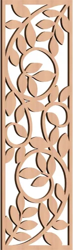 Vista 134 de 9 3/8"W x 24 3/8"H x 1/4"T Utica Decorativo Fretwork Madera Paneles de Pared, Abedul
