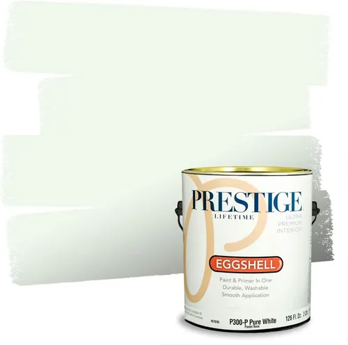 Vista 10 de PRESTIGE Pintura exterior e imprimación en uno, aloe, plano, 1 galón