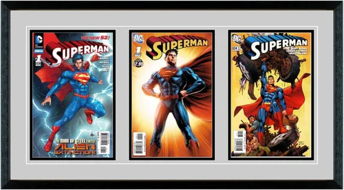 Vista 10 de Perfect Cases - Marco doble para cómics con doble estera y molduras de madera real