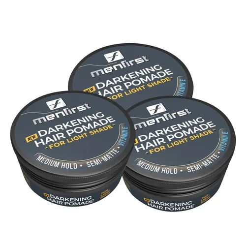 Vista 13 de MENFIRST Pomada para el cabello y la barba para hombres - Cobertura gris Dark Shades