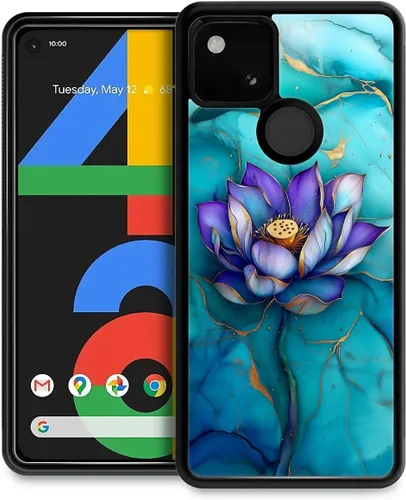 Vista 263 de Compatible con Google Pixel 4A 5G Mobile Case Creative Acrylic Back Panel Silicona Edge Case Slim Protección Especialmente para Google Pixel 4A 5G