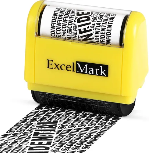 Vista 6 de ExcelMark Sello de robo de identidad rodante (pequeño)
