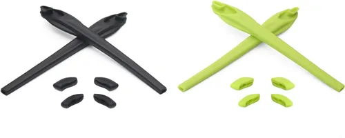 Vista 11 de Eye Opening Stuff Kits de goma de repuesto para auriculares y nariz compatibles con gafas de sol Oakley Flak 2.0/Flak 2.0 XL OO9188 Negro