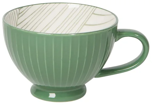 Vista 8 de Now Designs Taza de café con leche texturizada de 14 onzas, negra