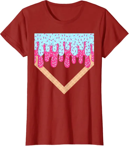 Vista 79 de Baseball Drip Boys Home Plate Ice Cream Sport Players & Fans Camiseta