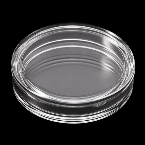 Vista 2 de Moneda titular 1 pieza 1.520 in transparente redondo acrílico moneda cápsula caja de almacenamiento caja titular para plata 2 oz