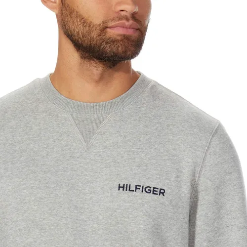 Vista 3 de Tommy Hilfiger Sudadera Crew para hombre, Gris