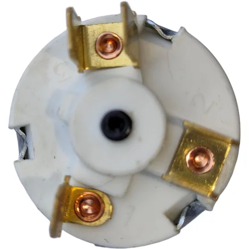 Vista 6 de XYZIL Interruptor de arranque de llave de encendido y 2 llaves para coche, tractor, remolque, barco, 12 V, 3 posiciones, apagado en encendido