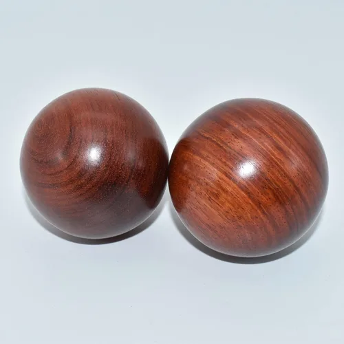 Vista 6 de Bolas de Baoding de 2 pulgadas para ejercicios de salud chinos, bolas de estrés de palisandro