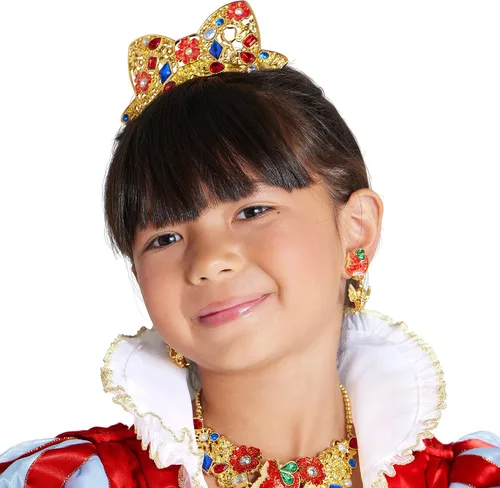 Vista 2 de Disney Conjunto de joyas de disfraz blanco como la nieve para niños talla única Multicolor talla única