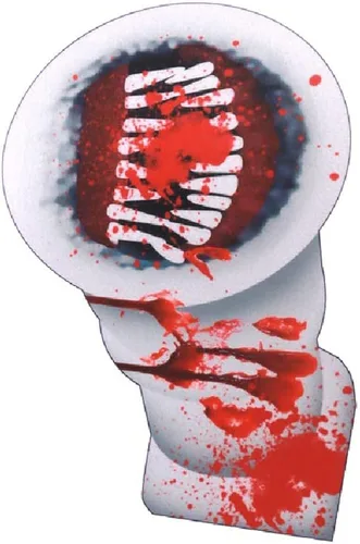 Vista 6 de Quenny Disfraces de fiesta infantil de Halloween, disfraces de cosplay con cabeza de sirena para niños, trajes de una sola pieza con cremallera.