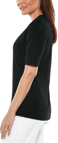 Vista 2 de Coolibar Camiseta de manga corta Morada Everyday UPF 50 para mujer protección solar