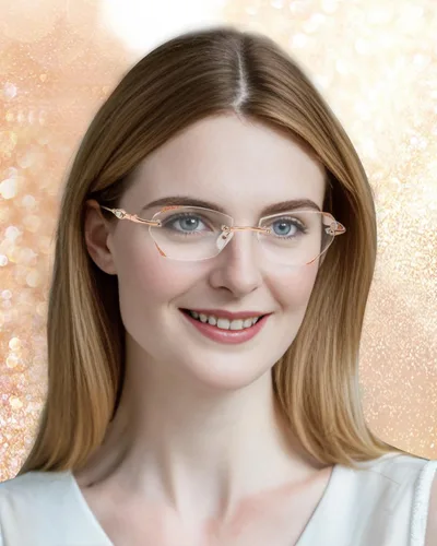 Vista 6 de TERAISE Gafas de lectura sin marco para mujer con bloqueo de luz azul, lentes sin montura de corte de diamante de moda