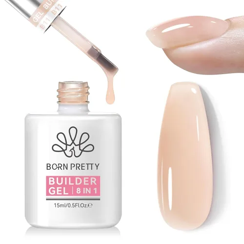 Vista 20 de Born Pretty Juego de Base y Capa Superior de 2 Piezas, Capa Superior de Alto Brillo, Gel Base para Uñas de Larga Duración con Acabado Brillante