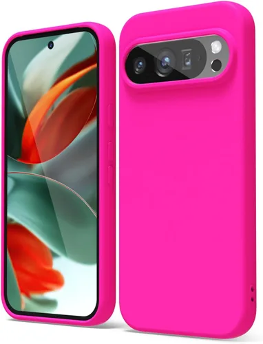 Vista 206 de oakxco para Google Pixel 6A Funda de teléfono de silicona líquida, diseño estético lindo y delgado para mujer y niña, cubierta de gel suave, lisa