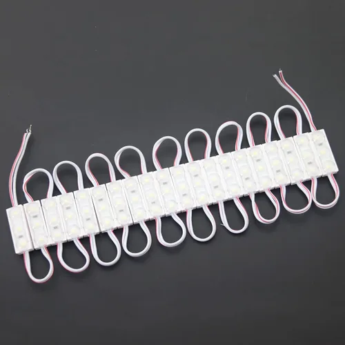 Vista 3 de 200pcs mini 3 LED Sign Storefront Lights Module blanco Super brillante 2835 SMD impermeable para letreros de letras publicitarias con cinta adhesiva