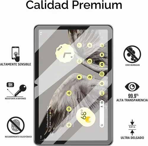 Vista 5 de amFilm Paquete de 2 protectores de pantalla para tableta Google Pixel de 11