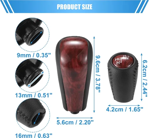 Vista 6 de ACROPIX Pomo de cambio de transmisión automática de 4 velocidades para Toyota Prado 120 2003-2009 - Paquete de 2