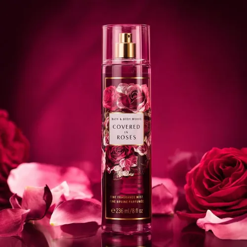 Vista 2 de Bath & Body Works Spray Corporal de Fragancia Fina Mist 8 oz (Covered In Roses)