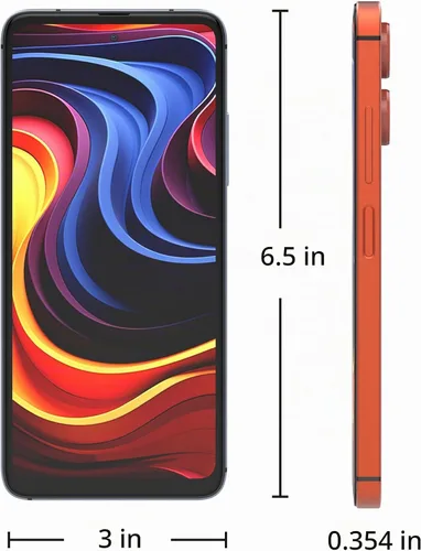 Vista 2 de NUU N20 Basic - Teléfono móvil, T-Mobile, Tello, Dual SIM, desbloqueado, 4G, rosa 6GB RAM + (6GB Extended RAM),128GB Storage, 6.6" 90Hz Display