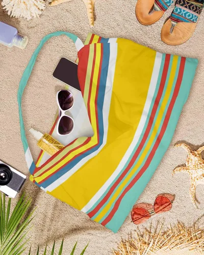 Vista 8 de Coloridas fundas verticales para silla de playa con bolsillos, funda de microfibra de secado rápido, fundas de silla de piscina naranja, toalla