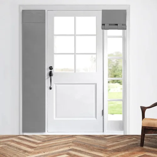 Vista 14 de Cortinas para puerta de aula, cortina de ventana con protección total de privacidad, panel de ventana opaco sólido, para puertas de vidrio, puertas