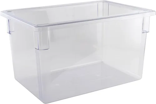 Vista 11 de Winco Caja de almacenamiento de alimentos de policarbonato, 12 x 18 x 3-1/2 pulgadas