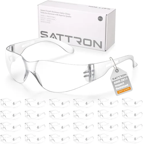 Vista 9 de 100 paquetes de gafas de seguridad teñidas, gafas protectoras resistentes a arañazos e impactos, lentes de policarbonato de humo oscuro para Paquete