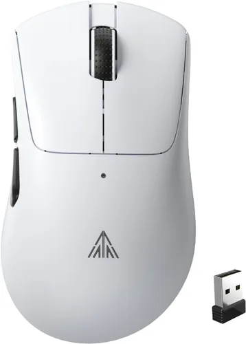 Vista 12 de SOLAKAKA SM802 - Ratón inalámbrico para juegos, 10000 DPI, triple modo con cable/BT 5.0/2.4GHz con botón lateral, mouse macro programable RGB
