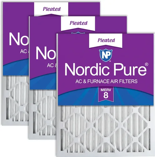 Vista 10 de Nordic Pure Filtros de aire MERV 7 plisados de 14 x 20 x 2 (13 1/2 x 19 1/2 x 1 3/4), paquete de 3 filtros de aire plisados MERV 7