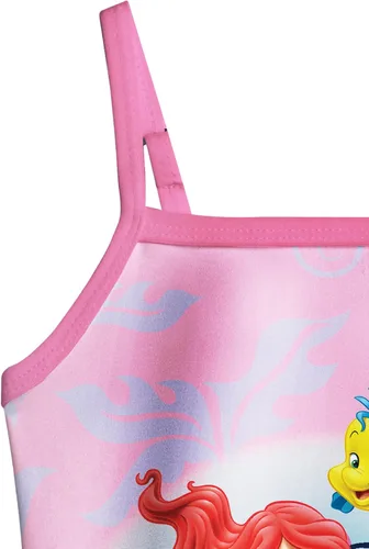 Vista 4 de Traje de baño de sirena para niñas, pequeña princesa con volantes, traje de baño de una pieza, vacaciones de verano para niños de 3 a 7 años