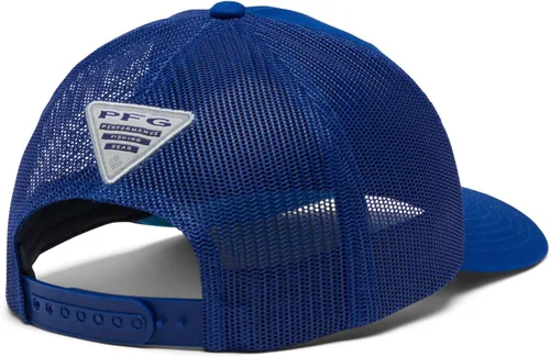 Vista 360 de Columbia Gorra de bola de malla Bandera antigua de malva/blanco/pescado