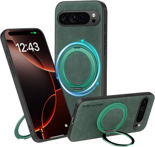 Vista 36 de Funda de silicona con soporte para iPhone 17 Pro [compatible con MagSafe] [Protección completa de la cámara] (6.3 pulgadas 2025), fundas de teléfono