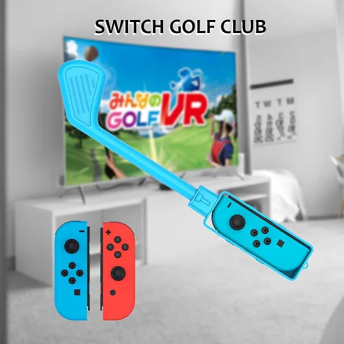 Vista 9 de Golf Clubs2 Pack SetCompatible with Mario Golf Super Rush , For Switch Game