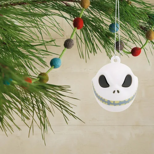 Vista 5 de Hallmark Mini Disney Tim Burton's The Nightmare Before Christmas Adornos (Jack Skellington Heads, juego de 6) pequeños adornos para árbol de mesa