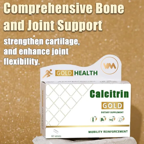 Vista 2 de Calcitrin Gold Suplemento dietético – Apoyo de movilidad y fuerza ósea, suplemento de fuerza articular, adecuado para hombres, ancianos y mujeres