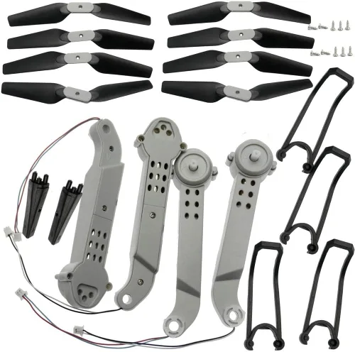 Vista 7 de FOLD Drone E525 LS-E525 E88 Teng1 Juego de piezas de repuesto compatibles con cuadricóptero RC incluyendo brazos, motor, hélice, tren de aterrizaje