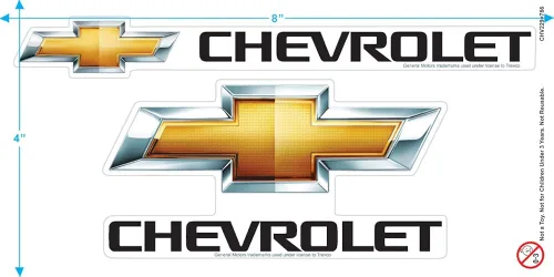 Vista 3 de Chevy Bowtie Burnout T-Shirt & Stickers