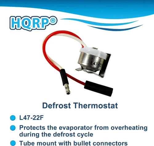 Vista 4 de HQRP Reemplazo del termostato de descongelación para refrigerador Frigidaire 5303917625, AP25999, 08000805, 3001234, 3015138, 3916083, 5308000805