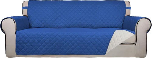 Vista 163 de PureFit - Funda de sofá acolchada reversible, protector de muebles impermeable, funda de sofá lavable con espuma antideslizante y correas elásticas